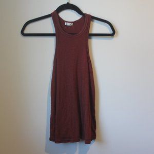 Free people tank top maroon size XS